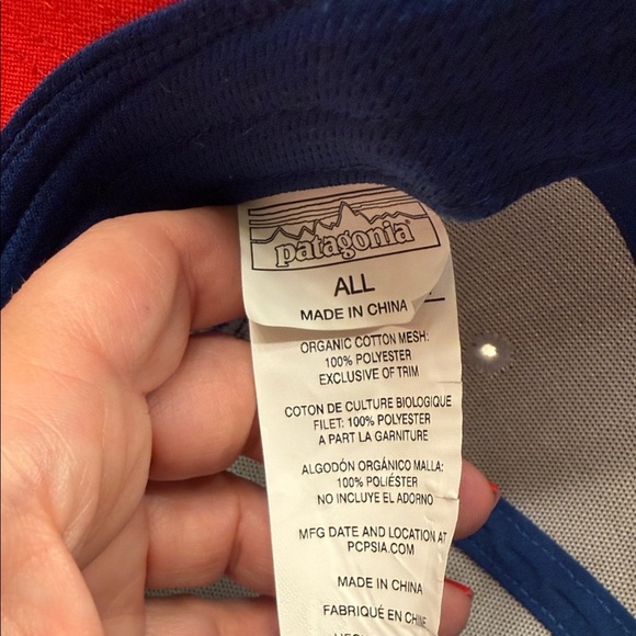 Patagonia White and Red Trucker Hat - Picture 3 of 3
